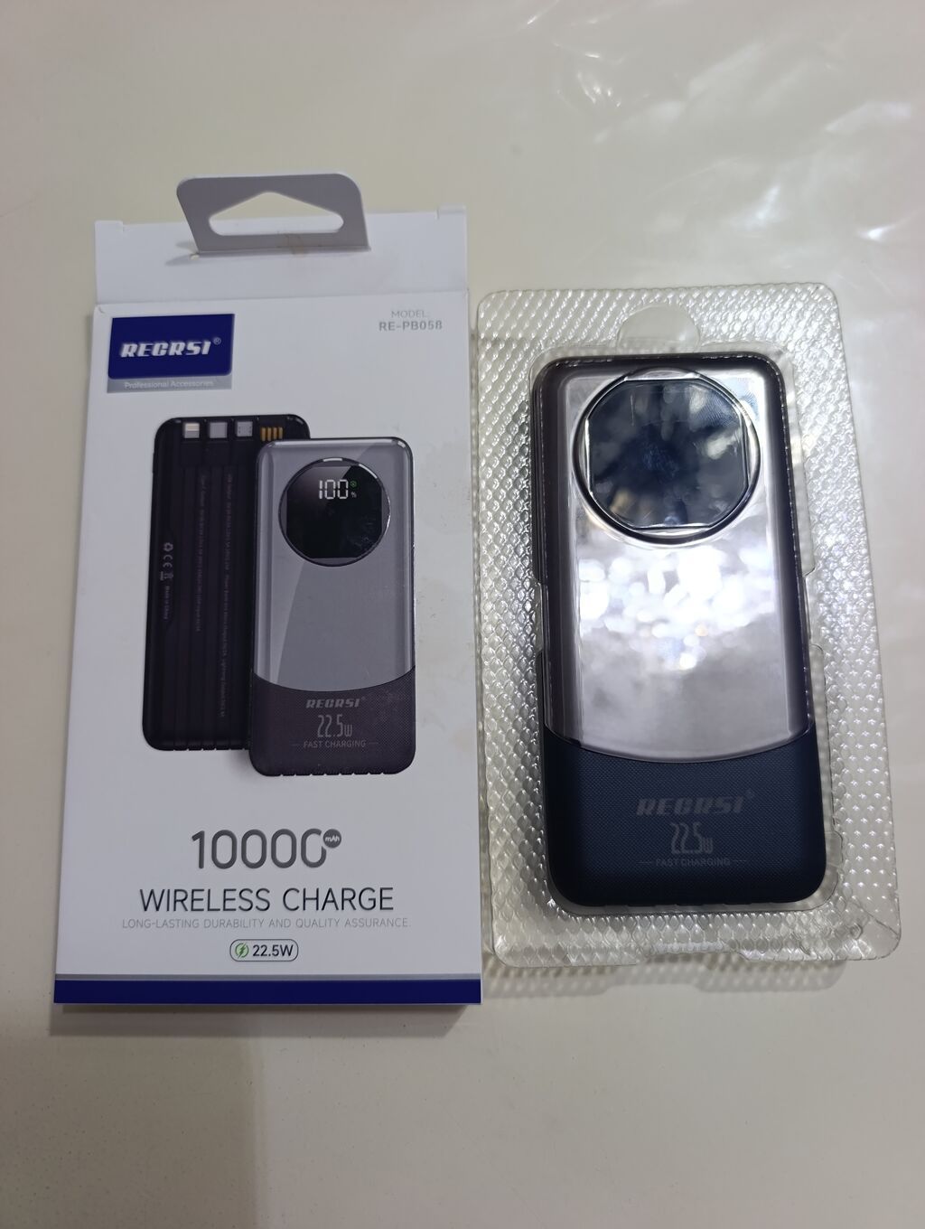 Портативный аккумулятор REBRSI RE-PB058 — универсальная power bank с — фото 2