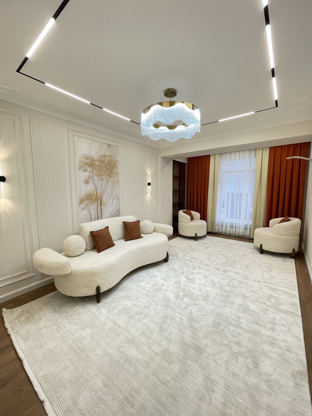 3 комнаты, 85 м², Джал-15 Элитка, 5 этаж, Дизайнерский ремонт: фото 2