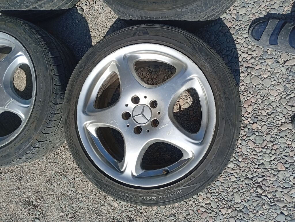 Колеса в сборе 245 / 45 / R 18, Лето, Б/у, Комплект, Легковые, Литые, отверстий - 5: фото 4