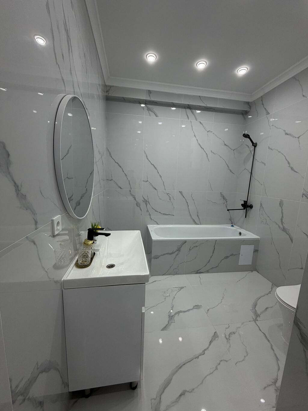 1 комната, 53 м², Асанбай мкр Элитка, 7 этаж, Дизайнерский ремонт: фото 7