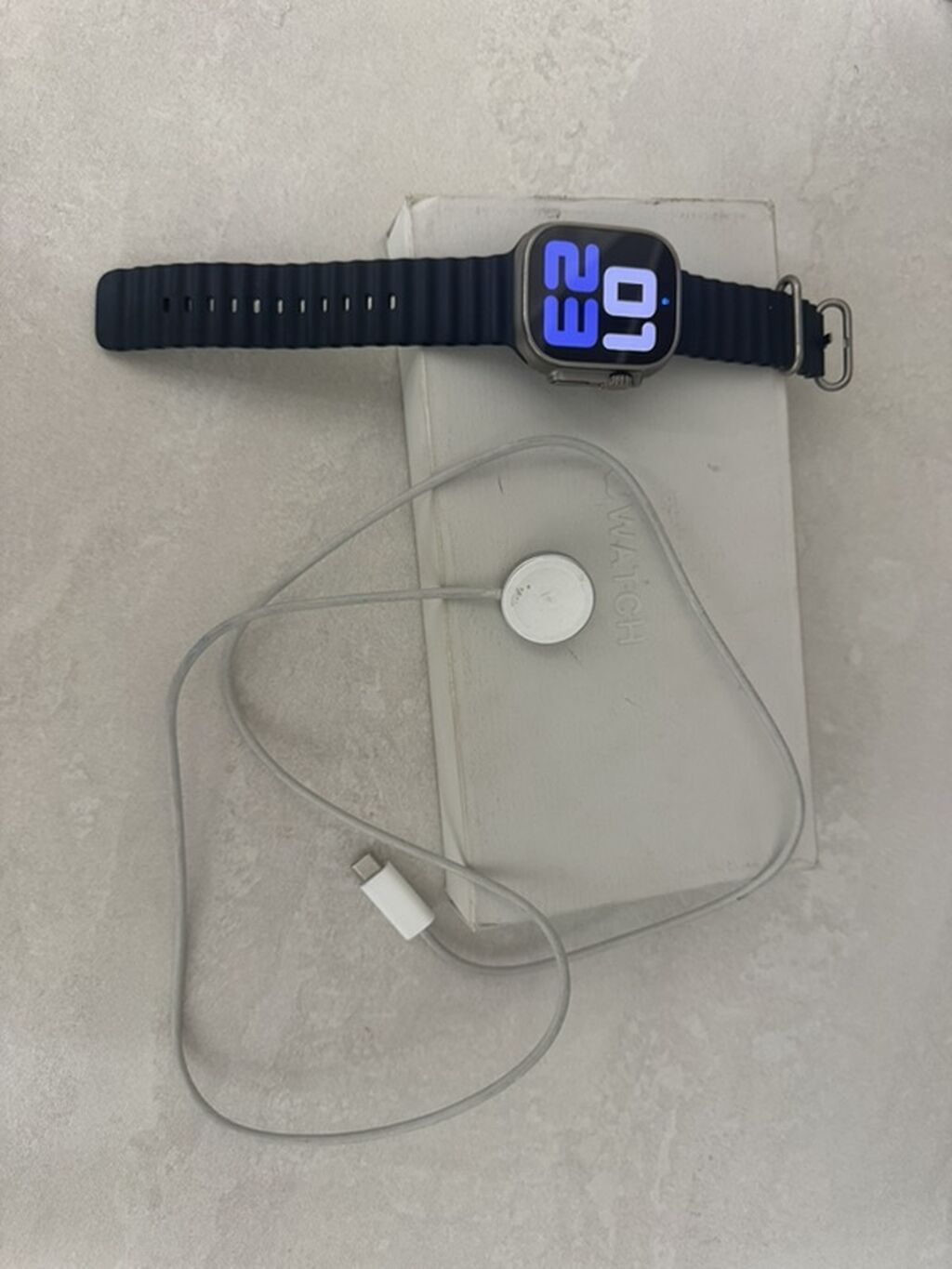 Apple Watch Ultra 2 Ocean Band (тёмно‑синий). Полный комплект: фото 2