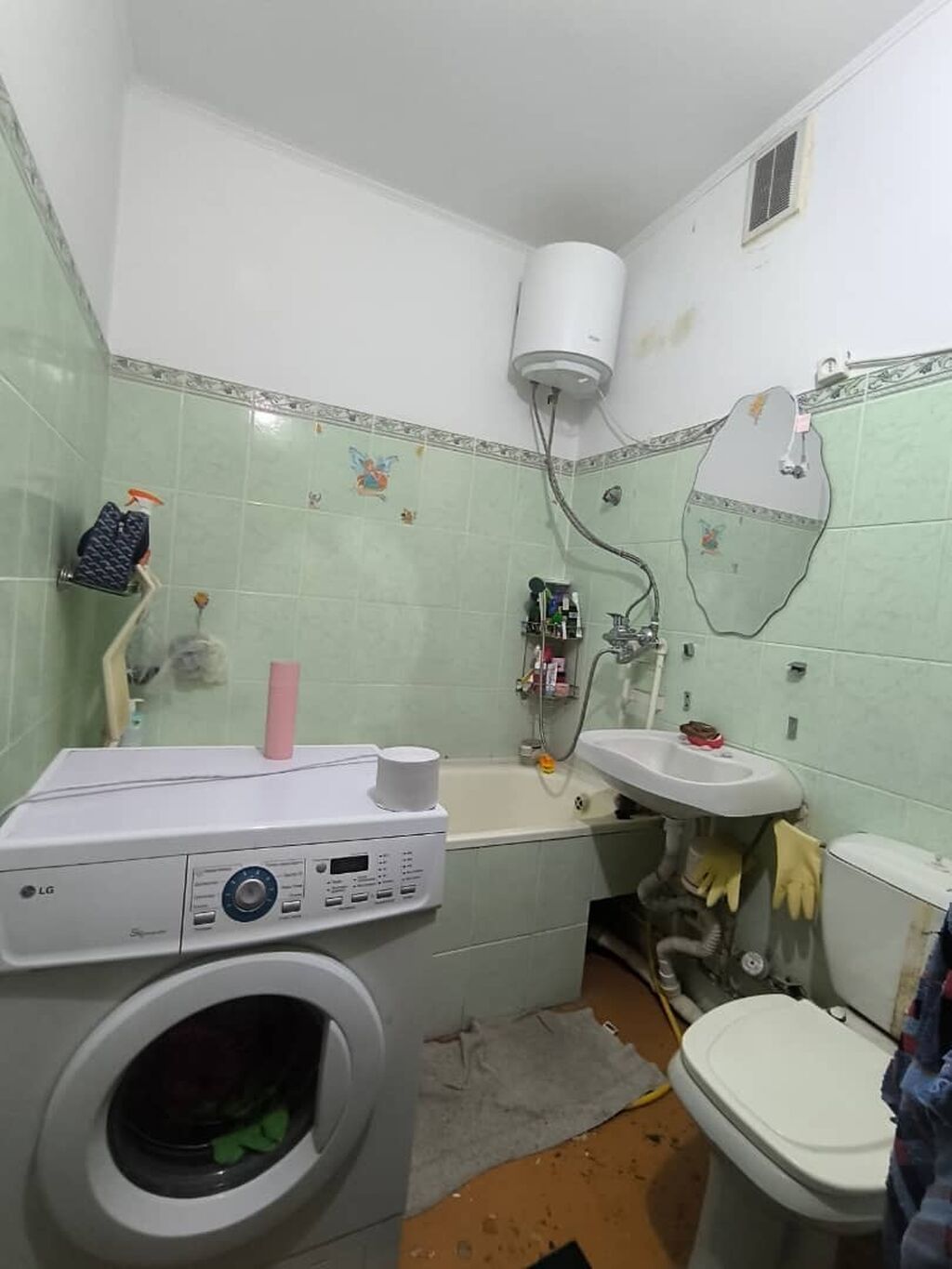 1 комната, 45 м², 12 мкр 106 серия, 5 этаж, Старый ремонт: фото 3