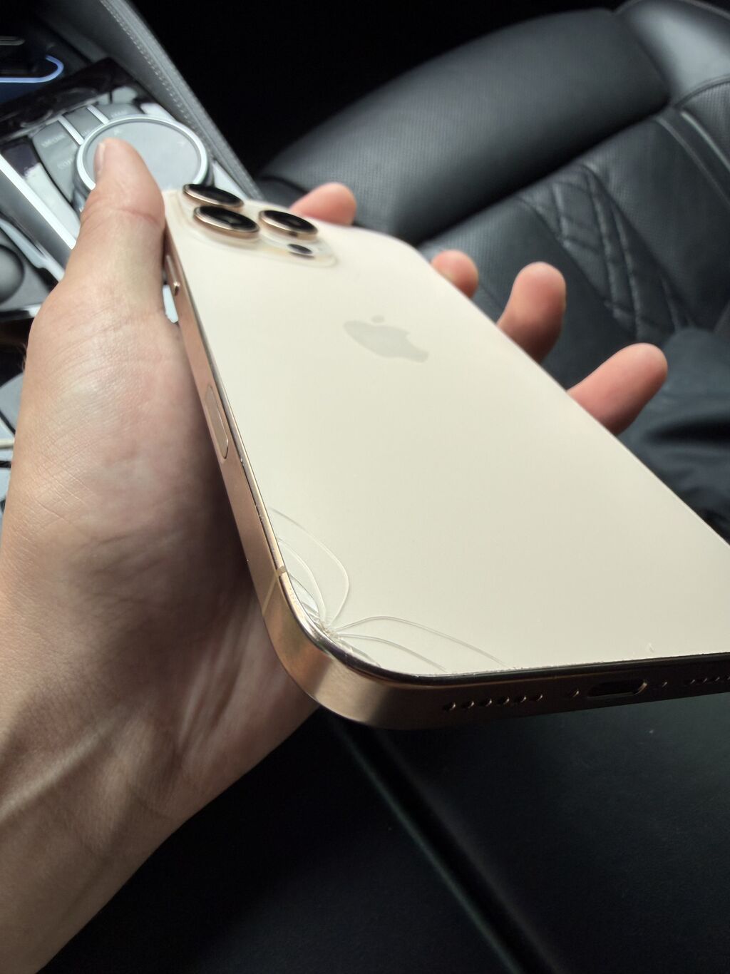 IPhone 16 Pro Max, Б/у, 512 ГБ, Desert Titanium, Защитное стекло, 92 % — фото 2
