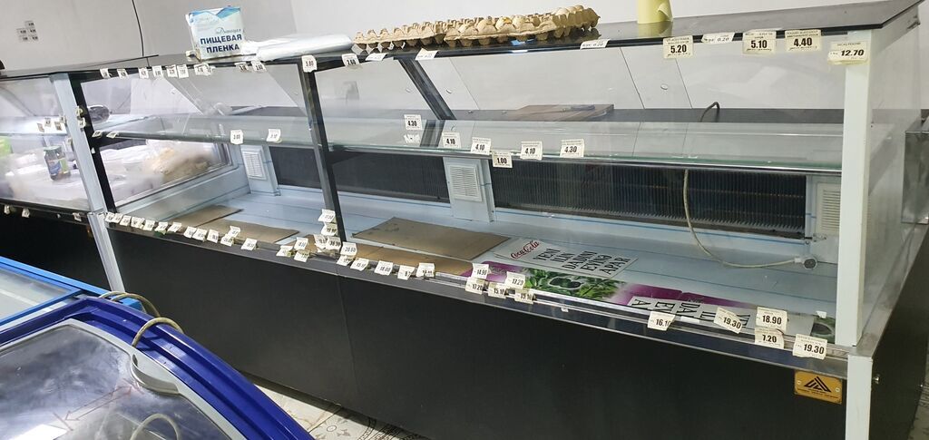 Mağaza/vitrine üçün şüşə önlü soyuducu vitrin - Tip: Üfüqi ticarət