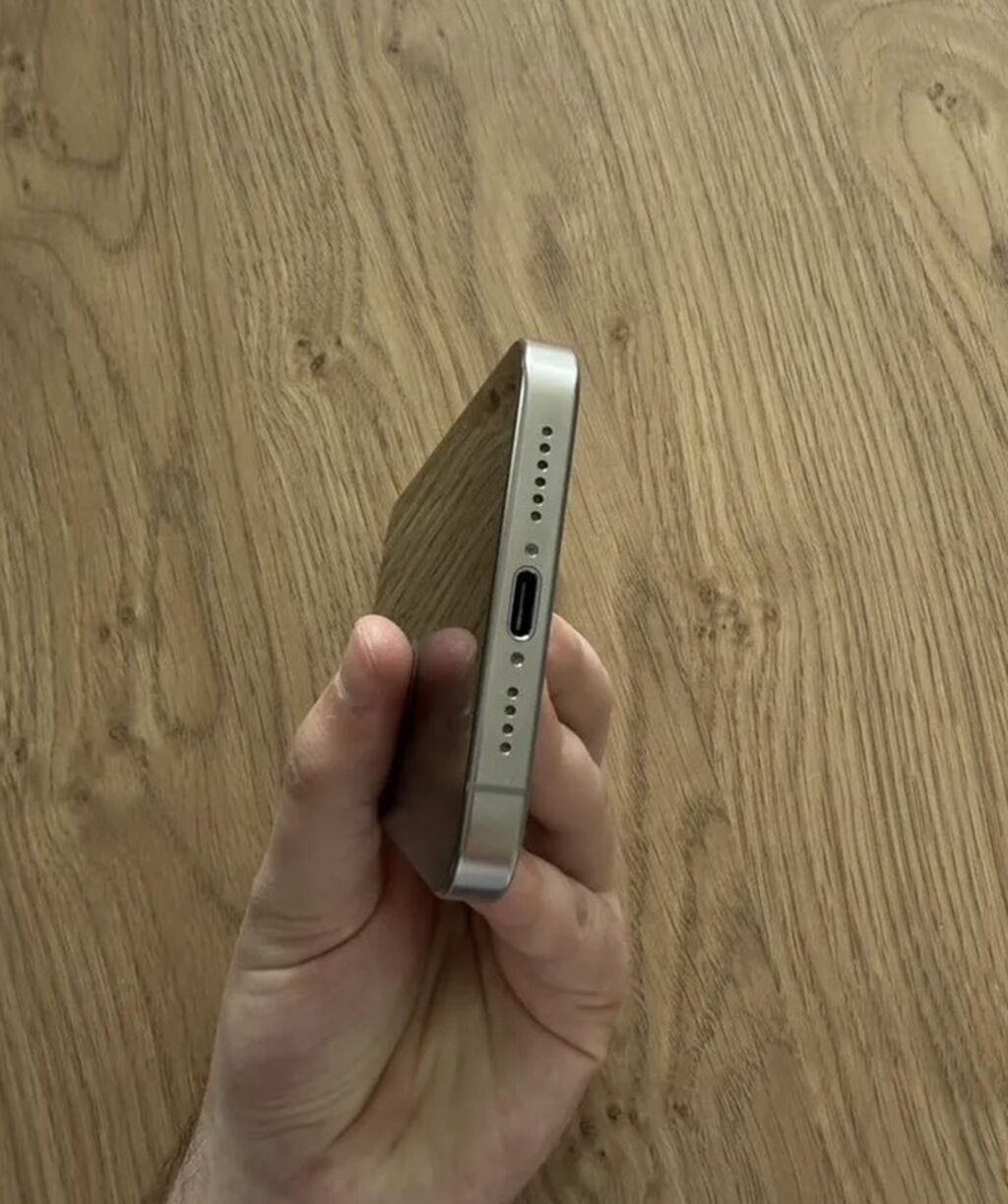 IPhone 15 Pro Max, титановый цвет (Natural Titanium) В идеальном — фото 4