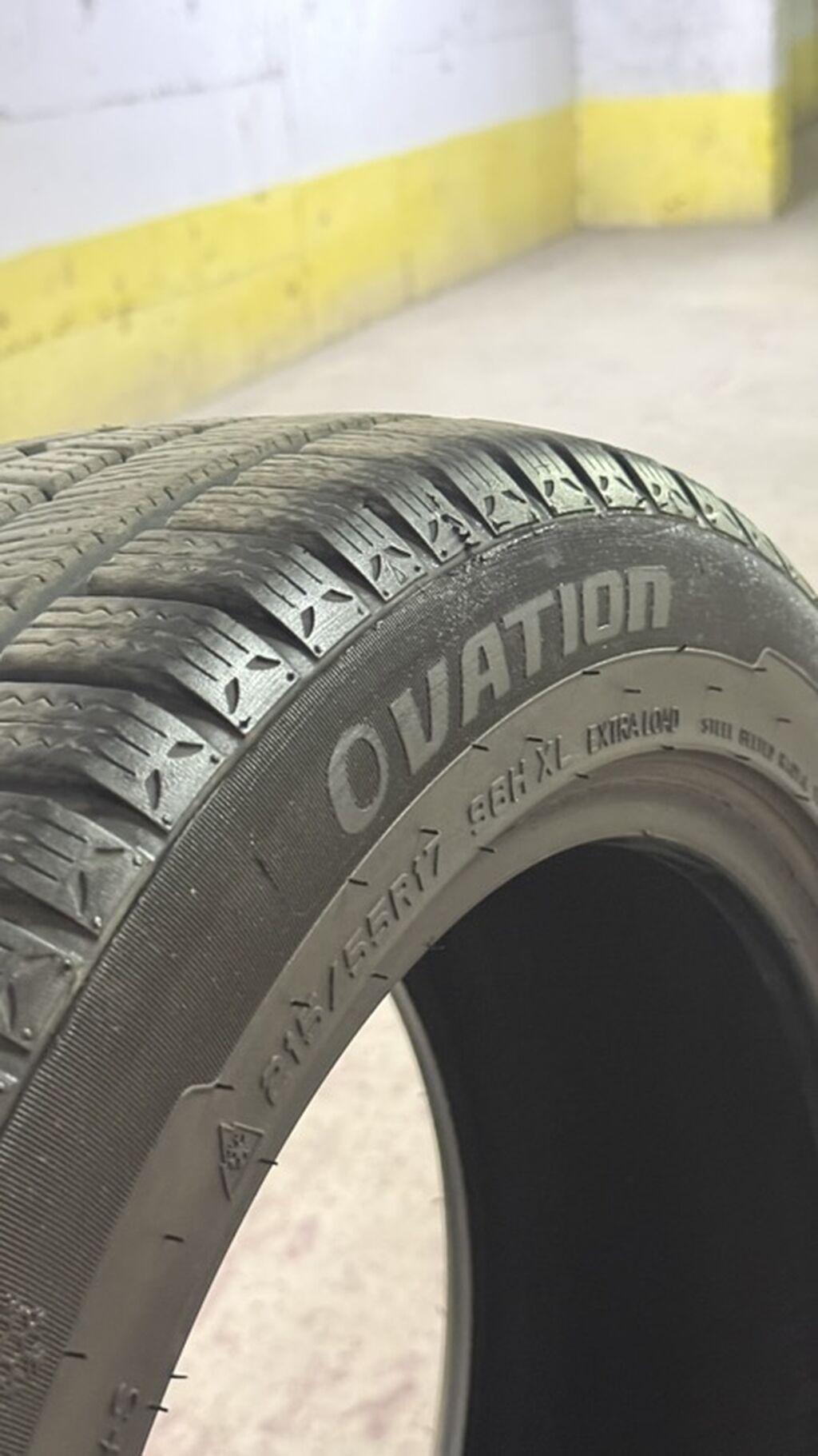 Зимние шины Ovation 215/55 R17 98H XL (Extra Load)! Почти новые! -: фото 2