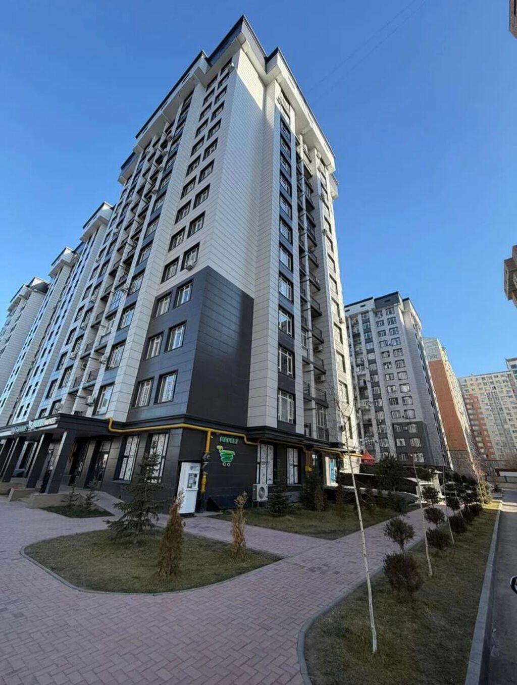 3 комнаты, 88 м², Джал-15 Элитка, 4 этаж, ПСО (под самоотделку): фото 1