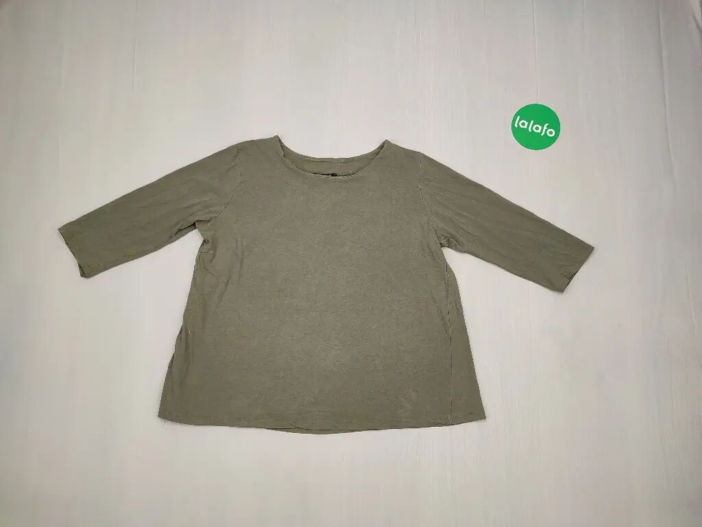 Bluzki: Bluza, XL (EU 42), wzór - Jednolity kolor, kolor - Khaki — 1