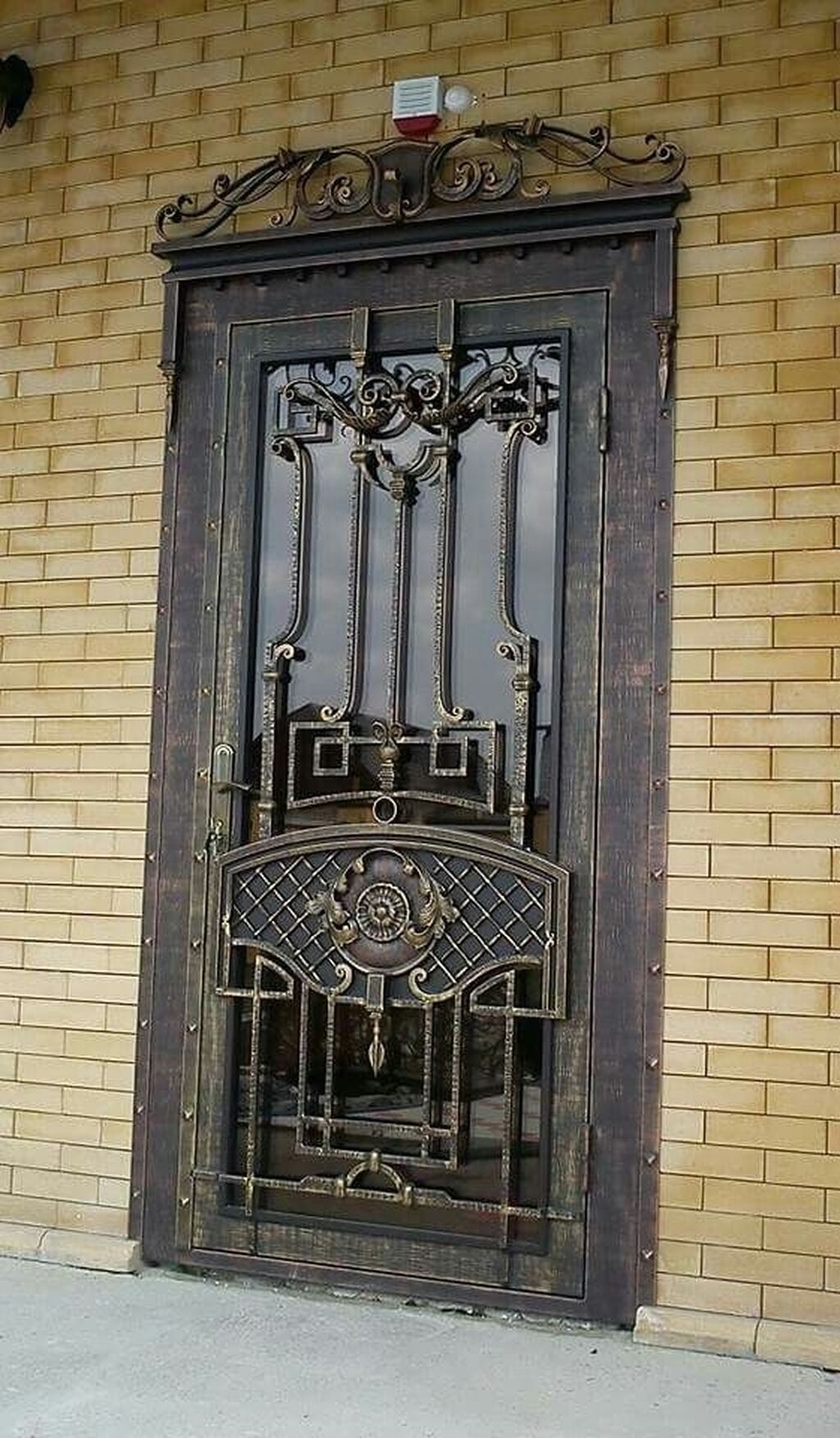 фото кованных дверей входных железных