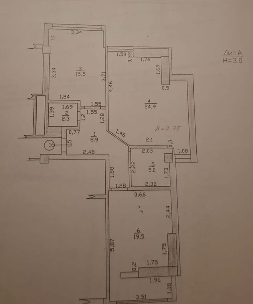 2 комнаты, 76 м², 4 мкр Элитка, 6 этаж, Дизайнерский ремонт: фото 5