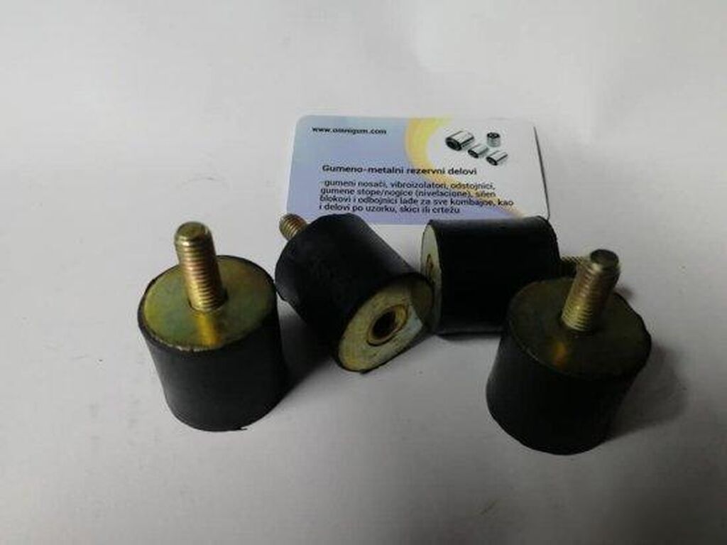 Ostalo: Gumeni amortizer fi30x30mm M8 sraf sa navojem Namena: Agregati