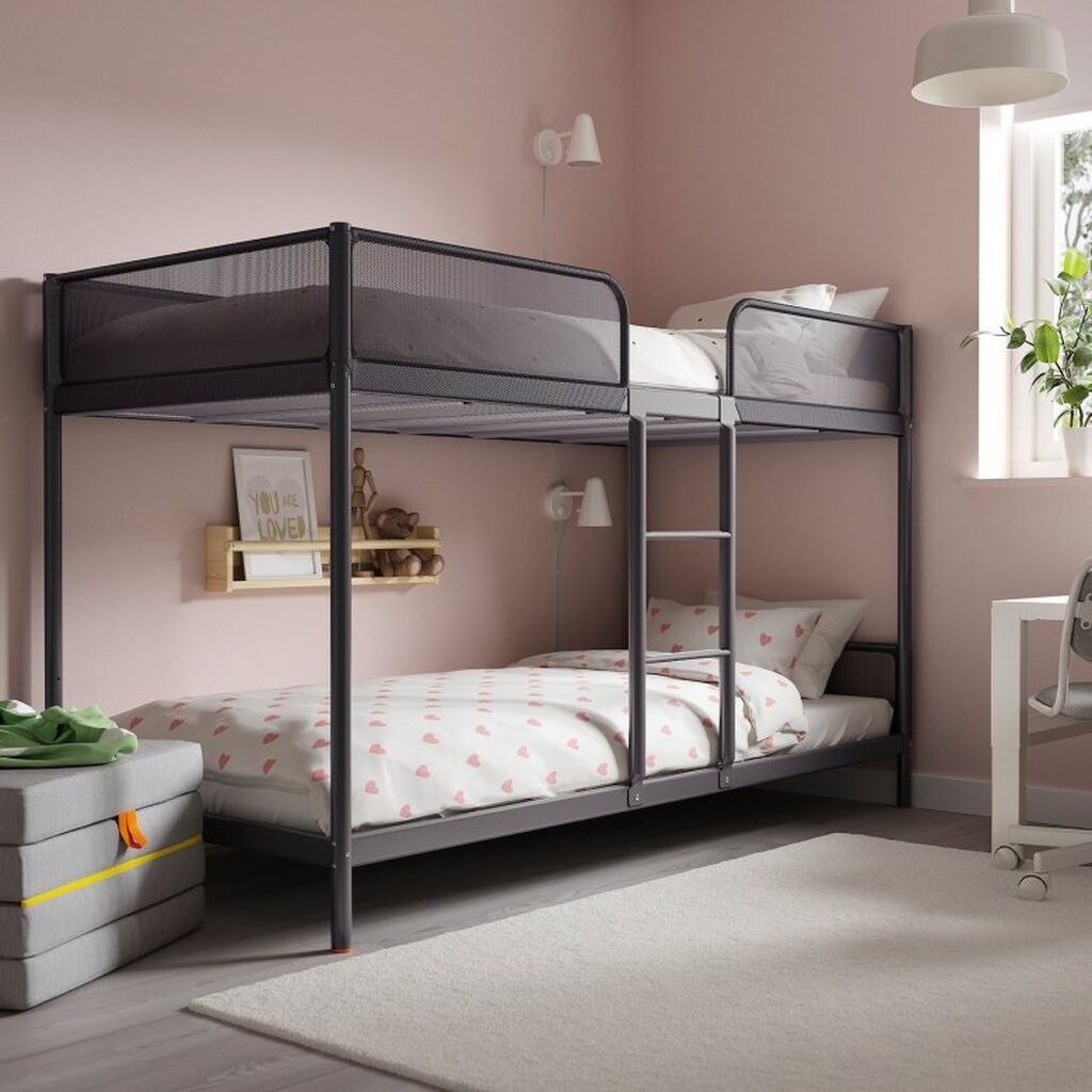 IKEA, Двухъярусная металлическая кровать для детской комнаты. И 2: фото 5
