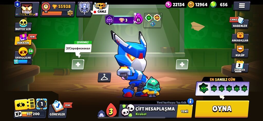 Brawl Stars hesabı – yüksək trofeyli və tam inkişaf etdirilmiş Salam