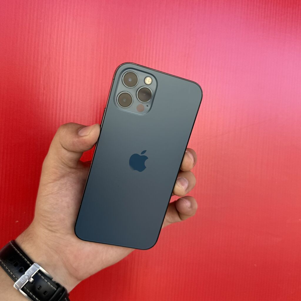 IPhone 12 Pro, Б/у, 256 ГБ, Синий, Чехол, 100 %: фото 5