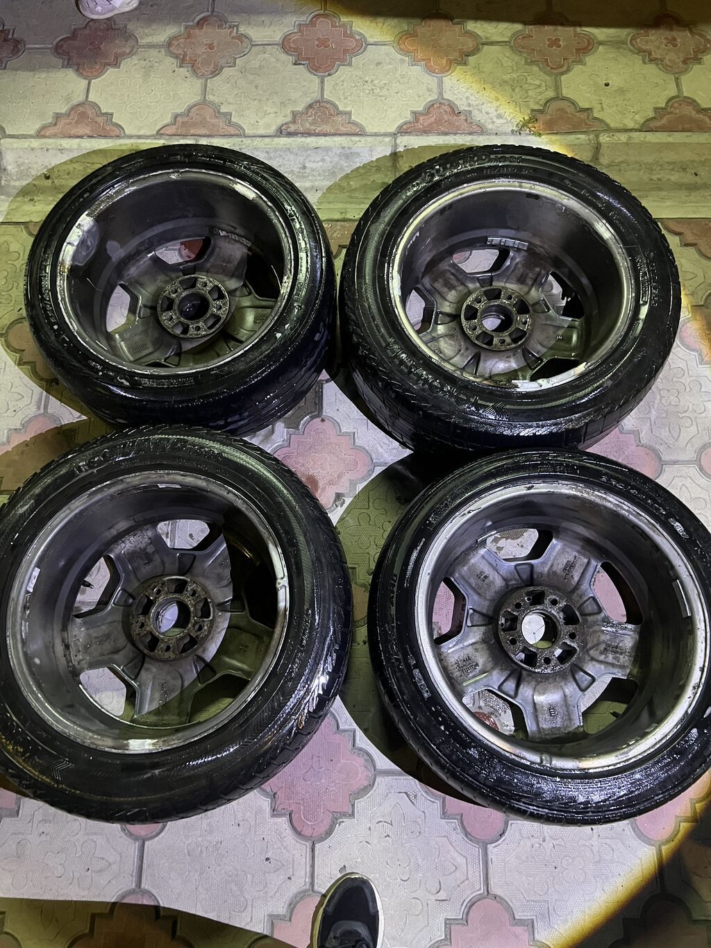 Колеса в сборе 225 / 45 / R 17, Лето, Б/у, Комплект, Легковые, Литые, отверстий - 5: фото 5