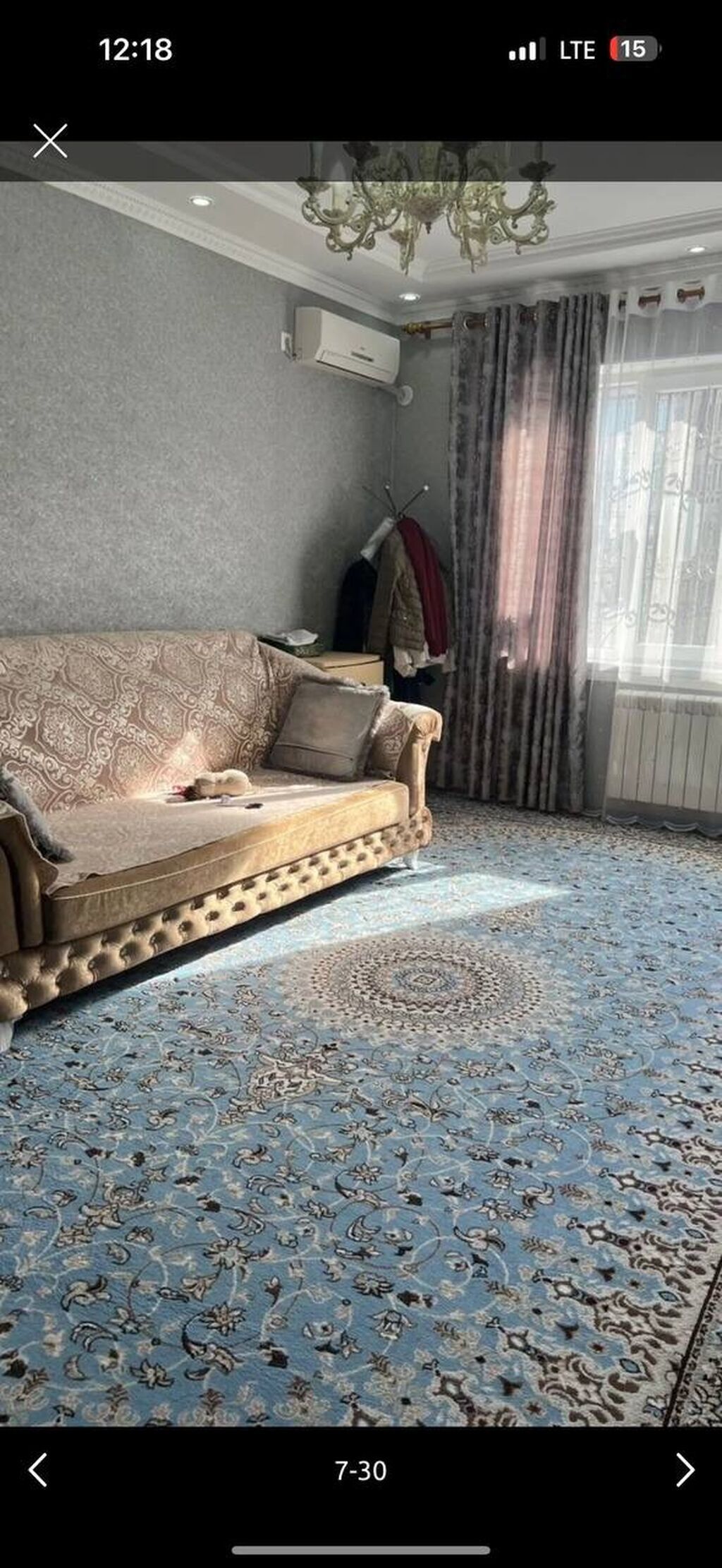 2 комнаты, 70 м², 5 мкр 106 серия, 7 этаж, Евроремонт: фото 1