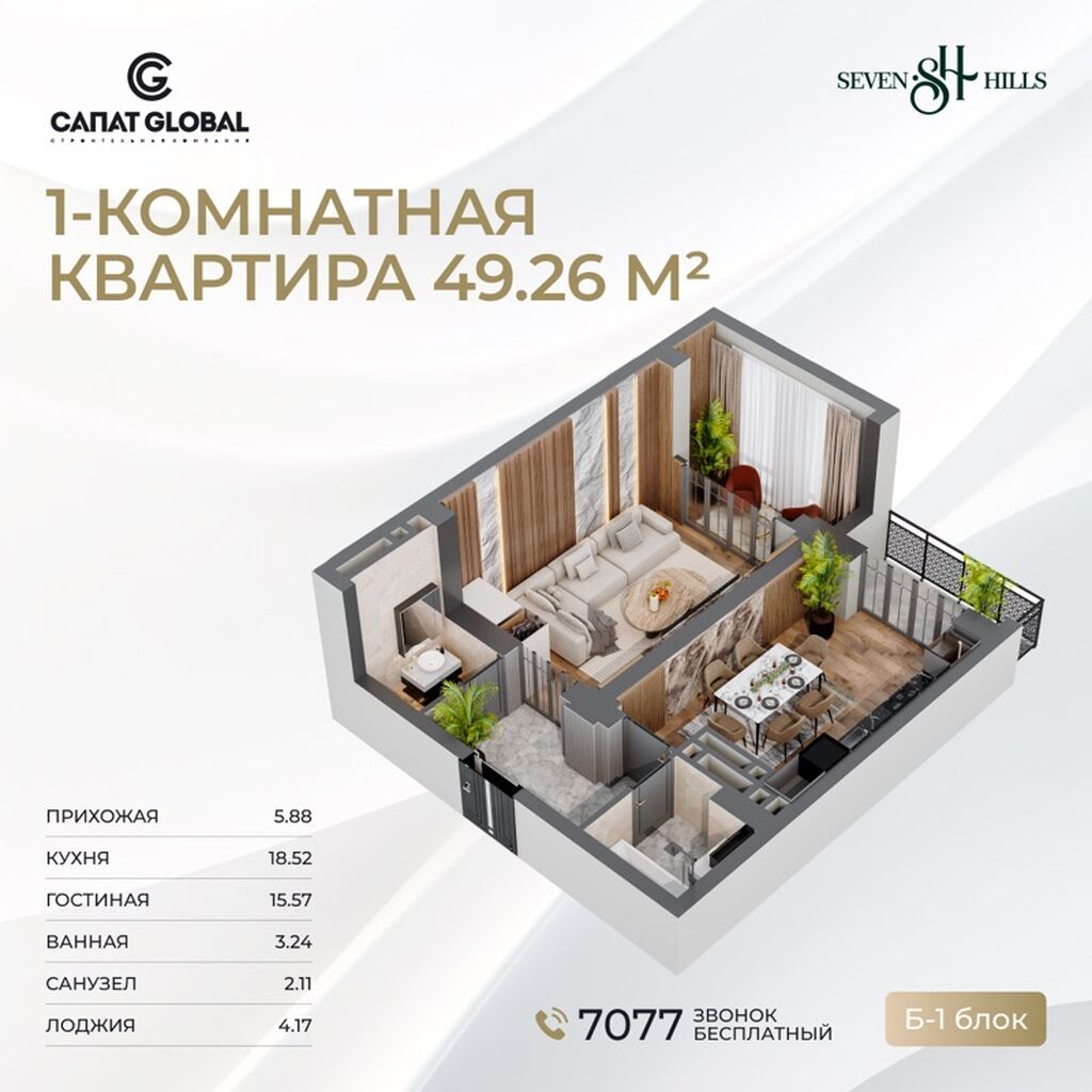 ЖК Seven Hills — современный многофункциональный квартал с закрытым: фото 3