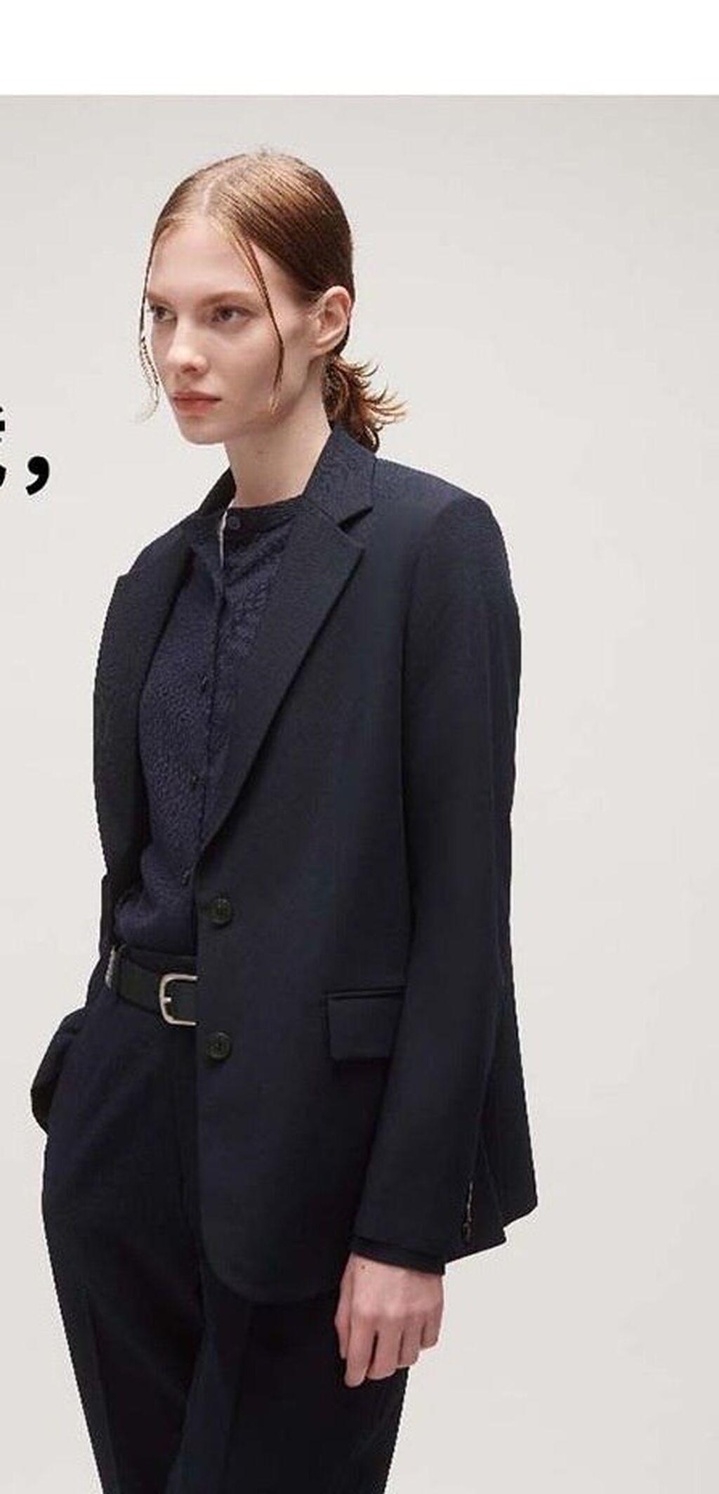 Брючный костюм (двойка) Uniqlo, новое! Размер М, цвет черный, пиджак: фото 3