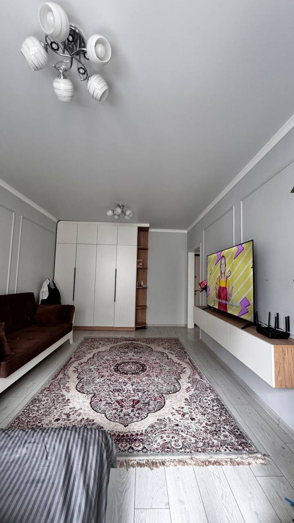 1 комната, 48 м², Ала-Арча ТРЦ 108 серия, 6 этаж, Дизайнерский ремонт: фото 1