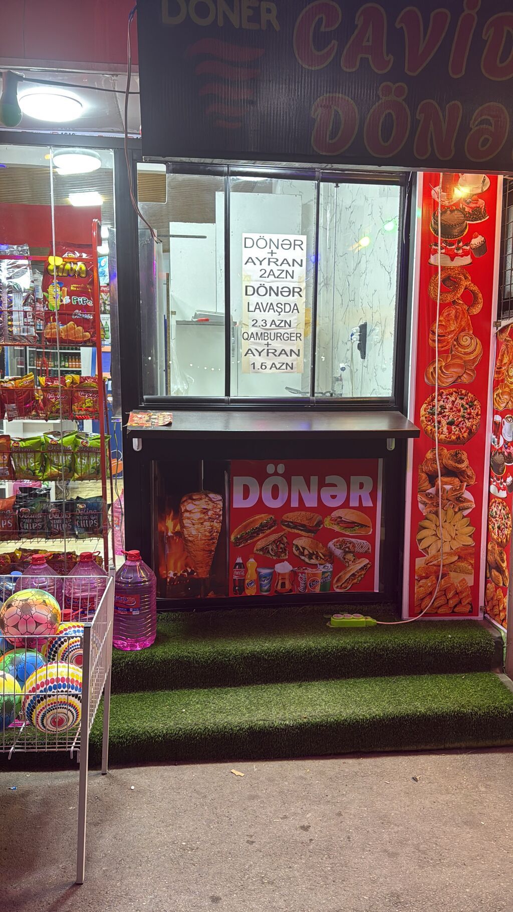 Yer şamaxinkadadir Asif meherremov kycesindedir dönerxana 70 mk her
