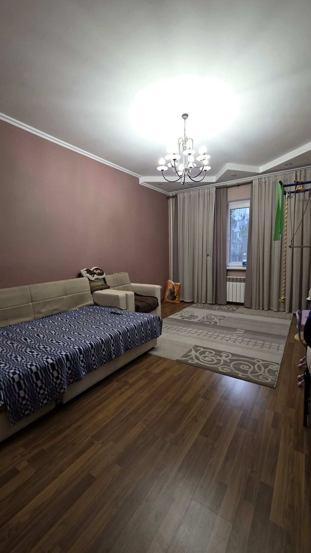 2 комнаты, 55 м², Аламедин-1 мкр 106 серия, 6 этаж, Евроремонт: фото 5