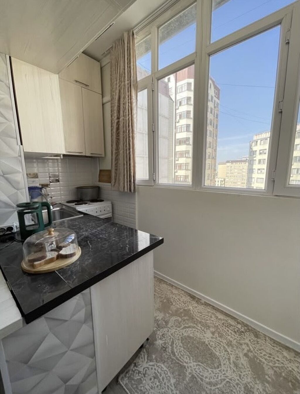 1 комната, 41 м², Кок-Жар мкр 106 серия улучшенная, 6 этаж, Свежий ремонт: фото 5