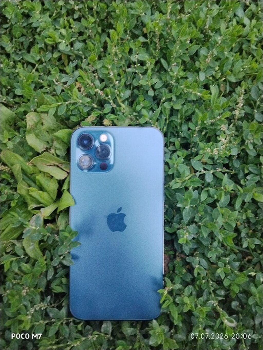 IPhone 12 Pro, Б/у, 128 ГБ, Pacific Blue, Чехол, Кабель, 84 % — фото 4