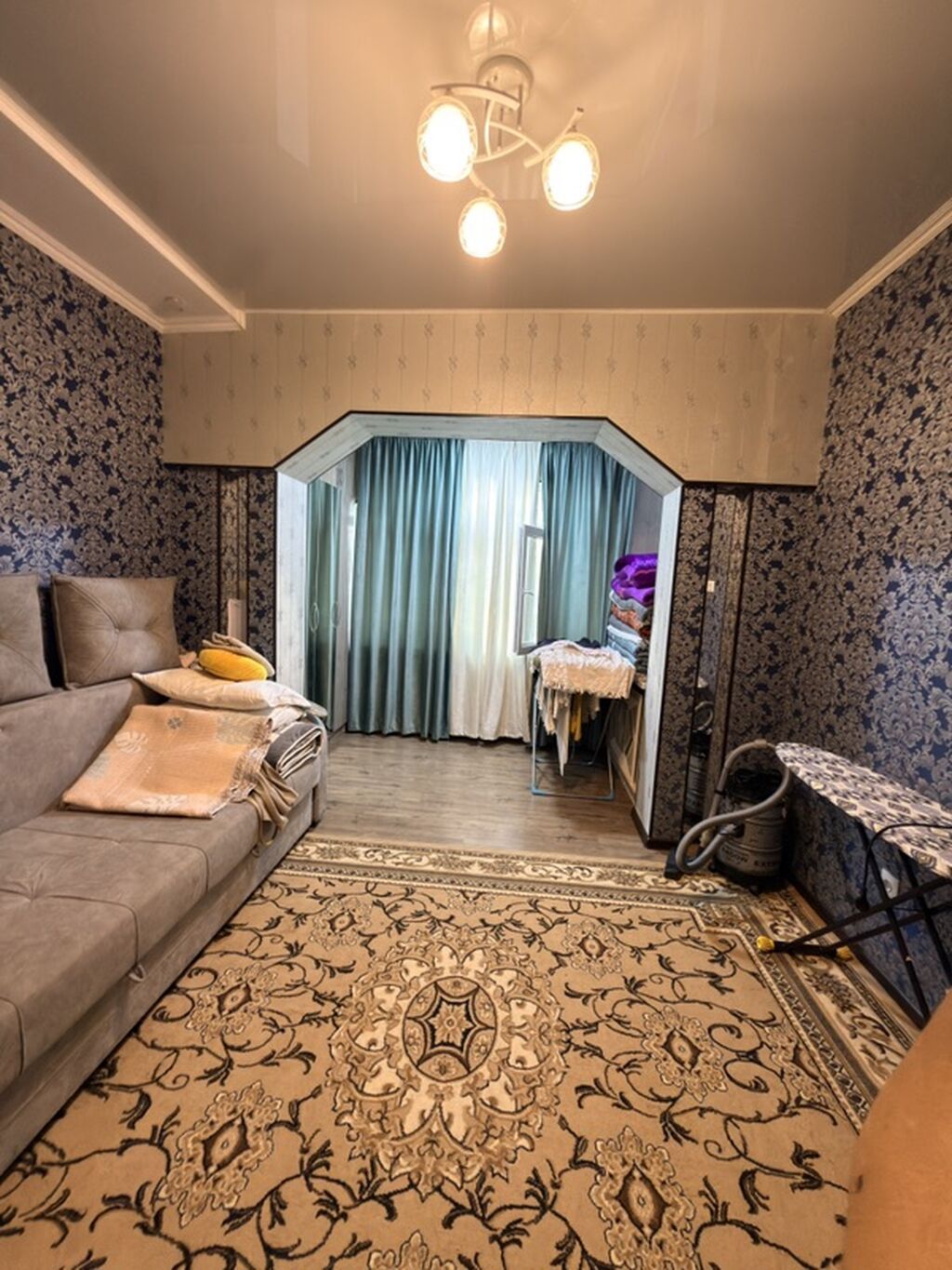 3 комнаты, 62 м², Центральная мечеть 105 серия, 2 этаж, Евроремонт: фото 3
