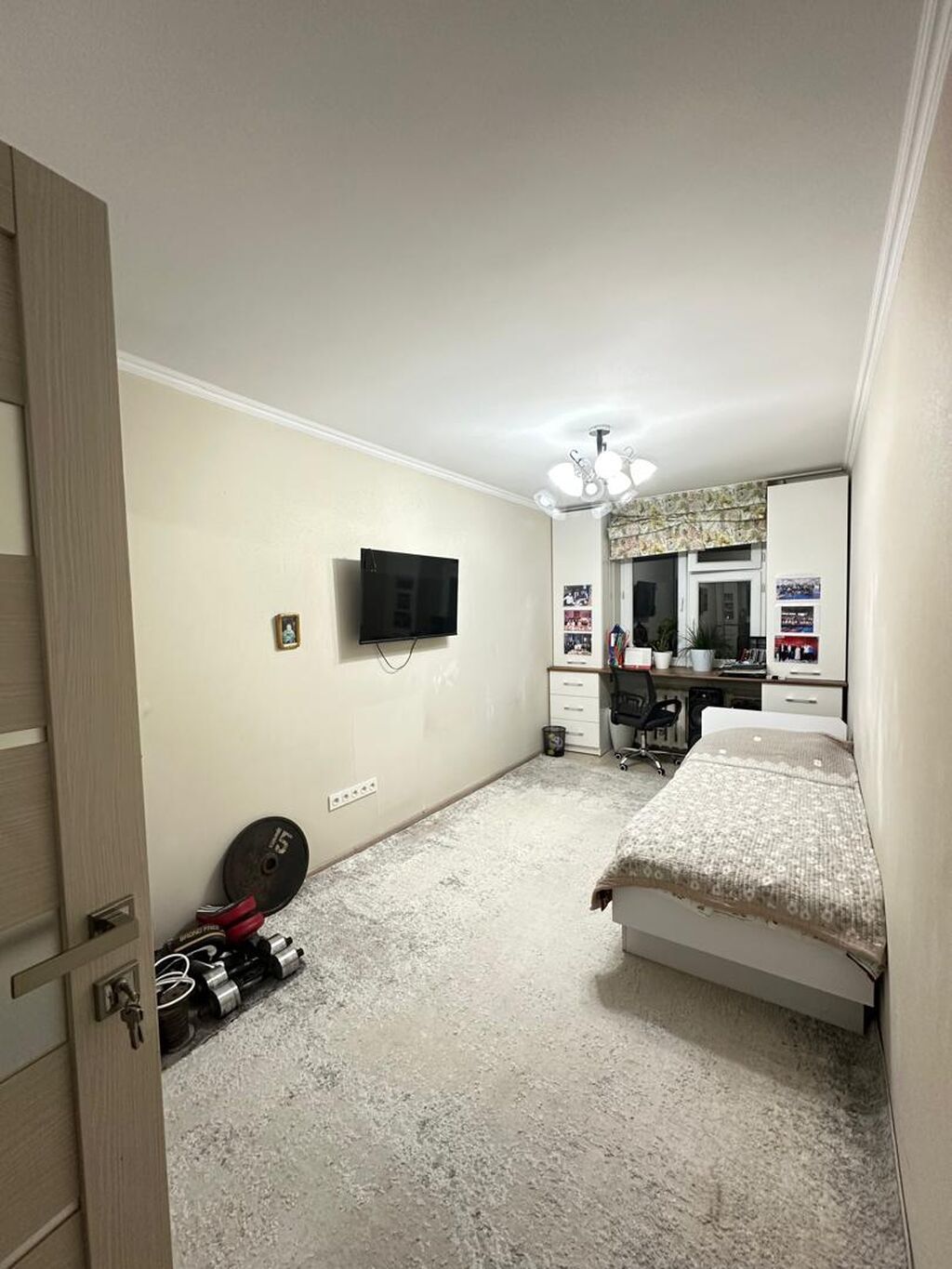 3 комнаты, 58 м², 8 мкр 104 серия, 4 этаж, Евроремонт: фото 2