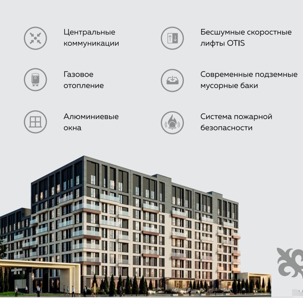 1 комната, 35 м², АУЦА Элитка, 6 этаж, ПСО (под самоотделку): фото 3