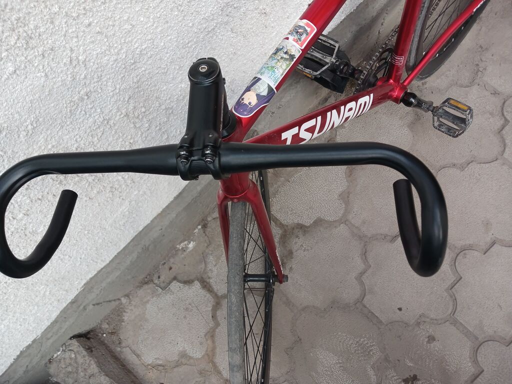 Фиксированный велосипед (fixed gear) Tsunami (в комплекте насос) -: фото 2