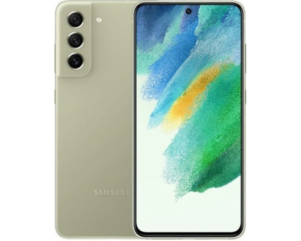 Samsung Galaxy S21 FE, Б/у, 128 ГБ, цвет - Зеленый, 2 SIM