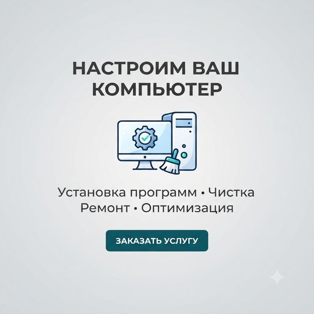 Профессиональная помощь с компьютером Что делаем: - Настройка ПК и
