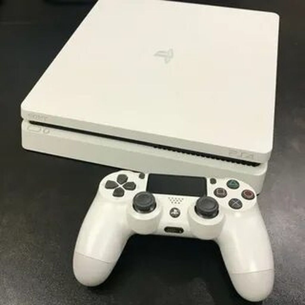 Игровая консоль Sony PlayStation 4 Slim (белая) - Цвет: белый