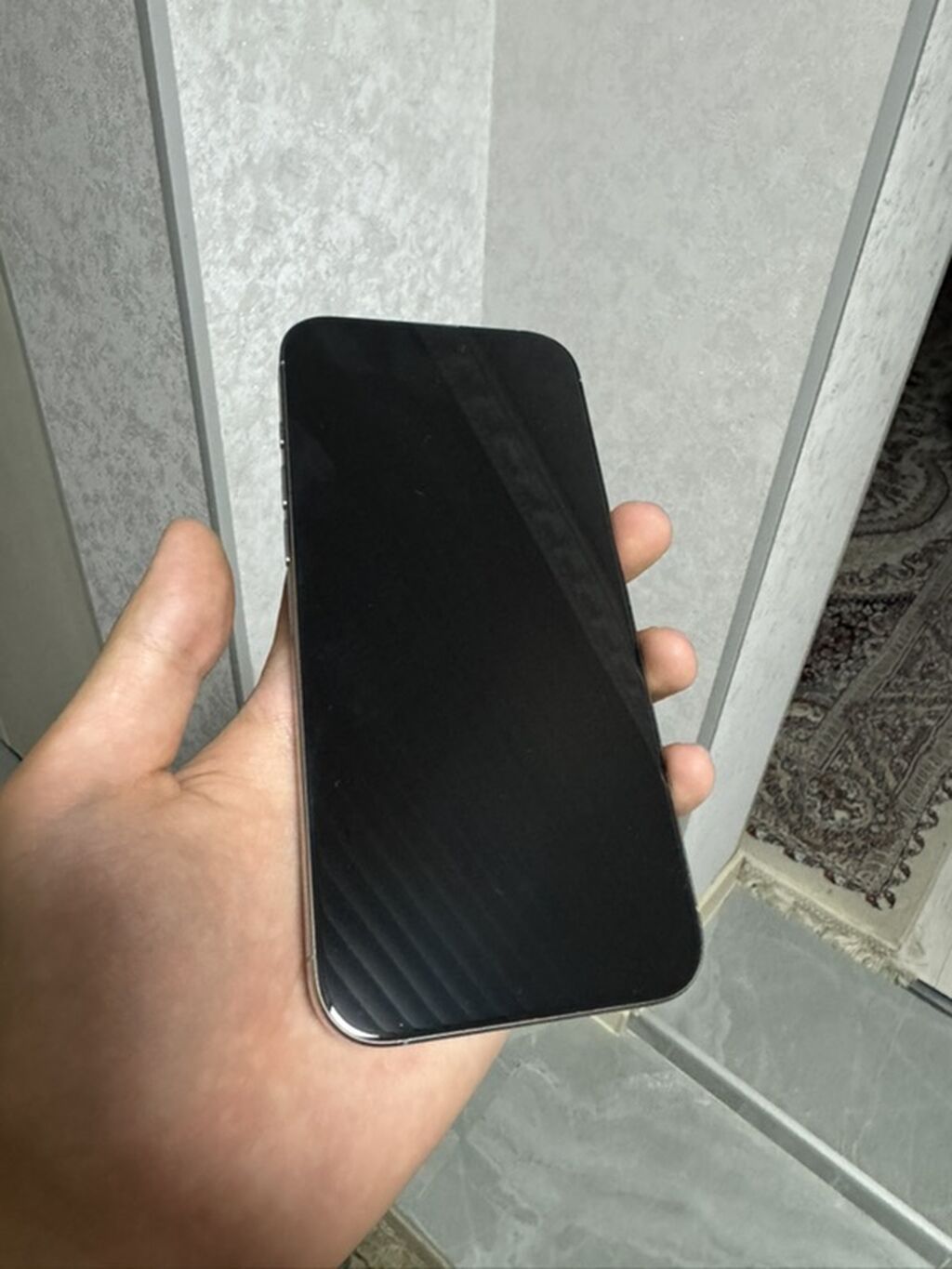 IPhone 16 Pro Max, Б/у, 256 ГБ, Natural Titanium, Защитное стекло, 97 %: фото 2