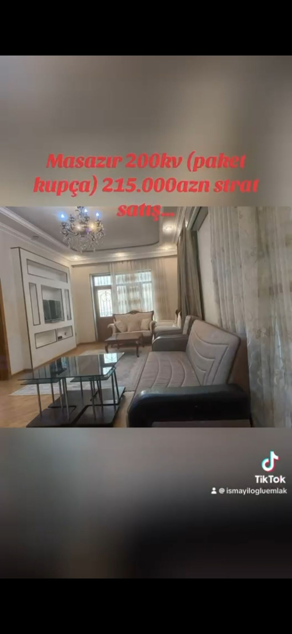 8 otaq, 200 kv. m, Kredit yoxdur, Yeni təmirli
