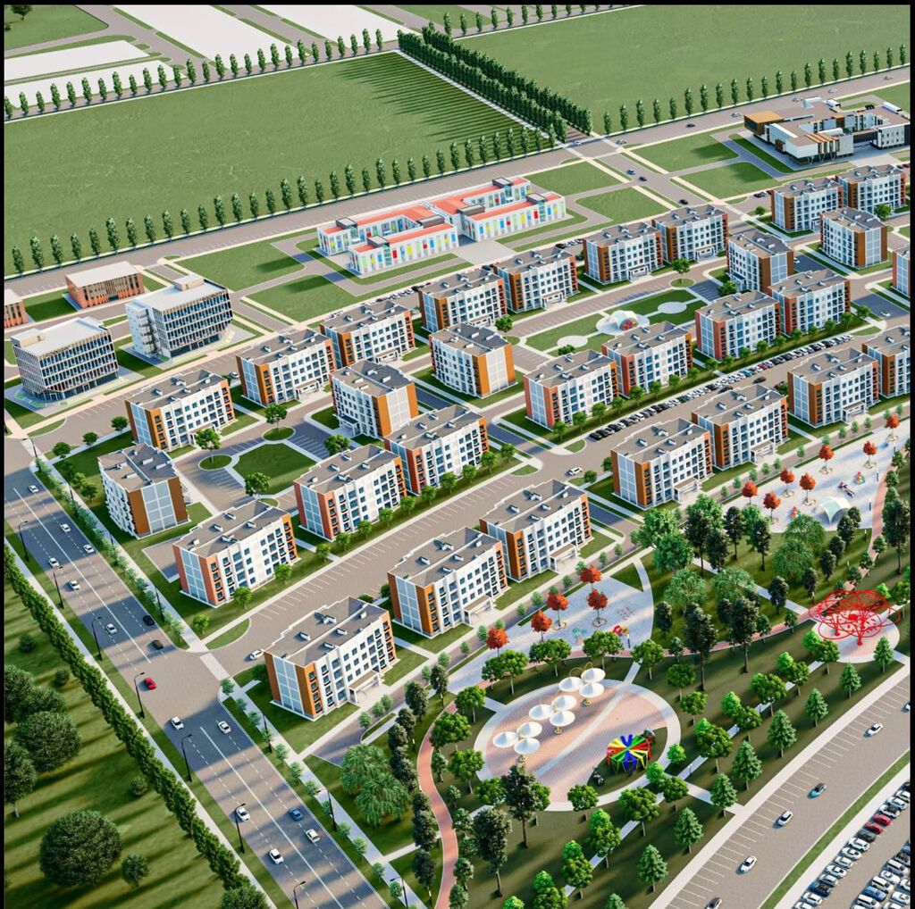 1 комната, 51 м², Достук с. Элитка, 3 этаж, ПСО (под самоотделку)