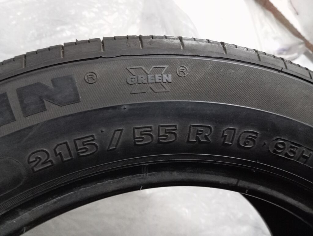 Шины 215 / 55 / R 16, Лето, Б/у, Пара, Легковые, Франция, Michelin: фото 2