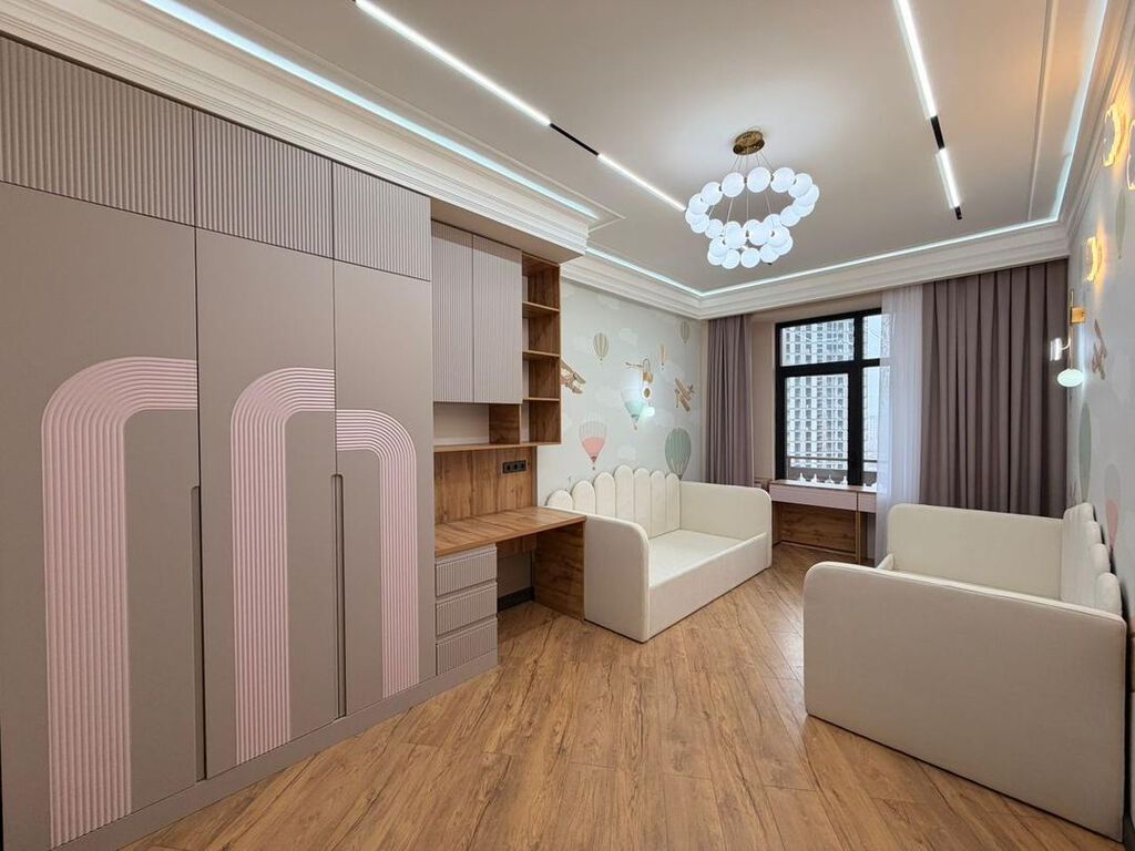 3 комнаты, 116 м², Асанбай мкр Элитка, 13 этаж, Дизайнерский ремонт: фото 2