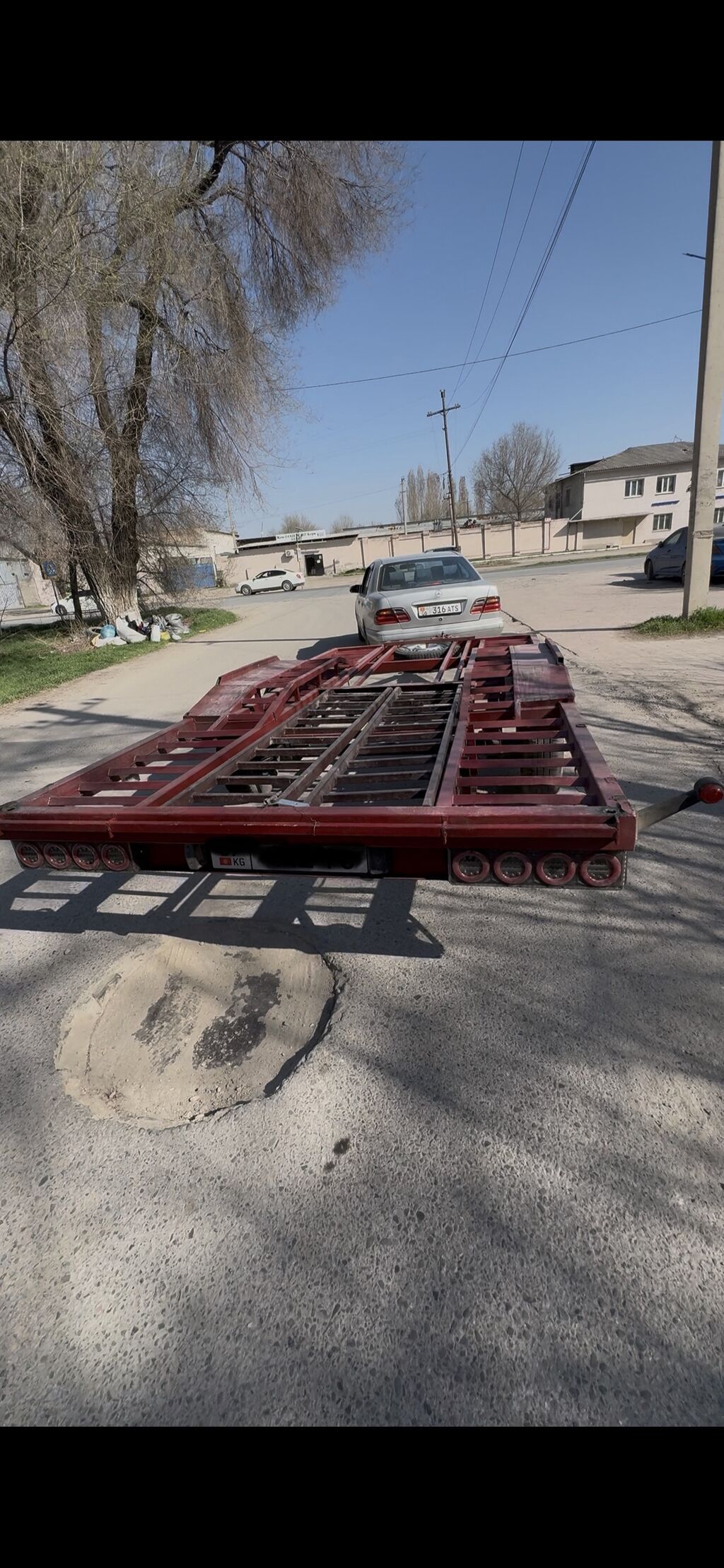 Прицеп, Сar carrier trailer, Б/у: фото 3