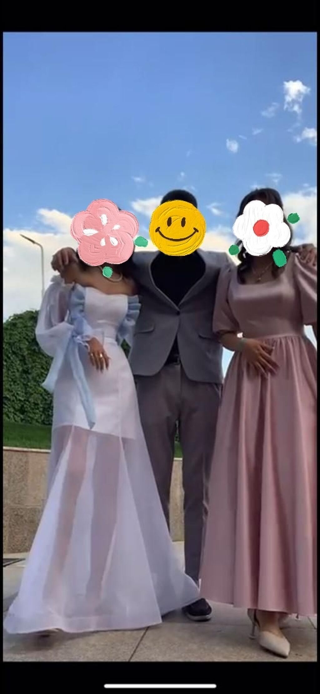 Вечернее платье, А-силуэт, Длинная модель, Атлас, С рукавами, 2XL — фото 2