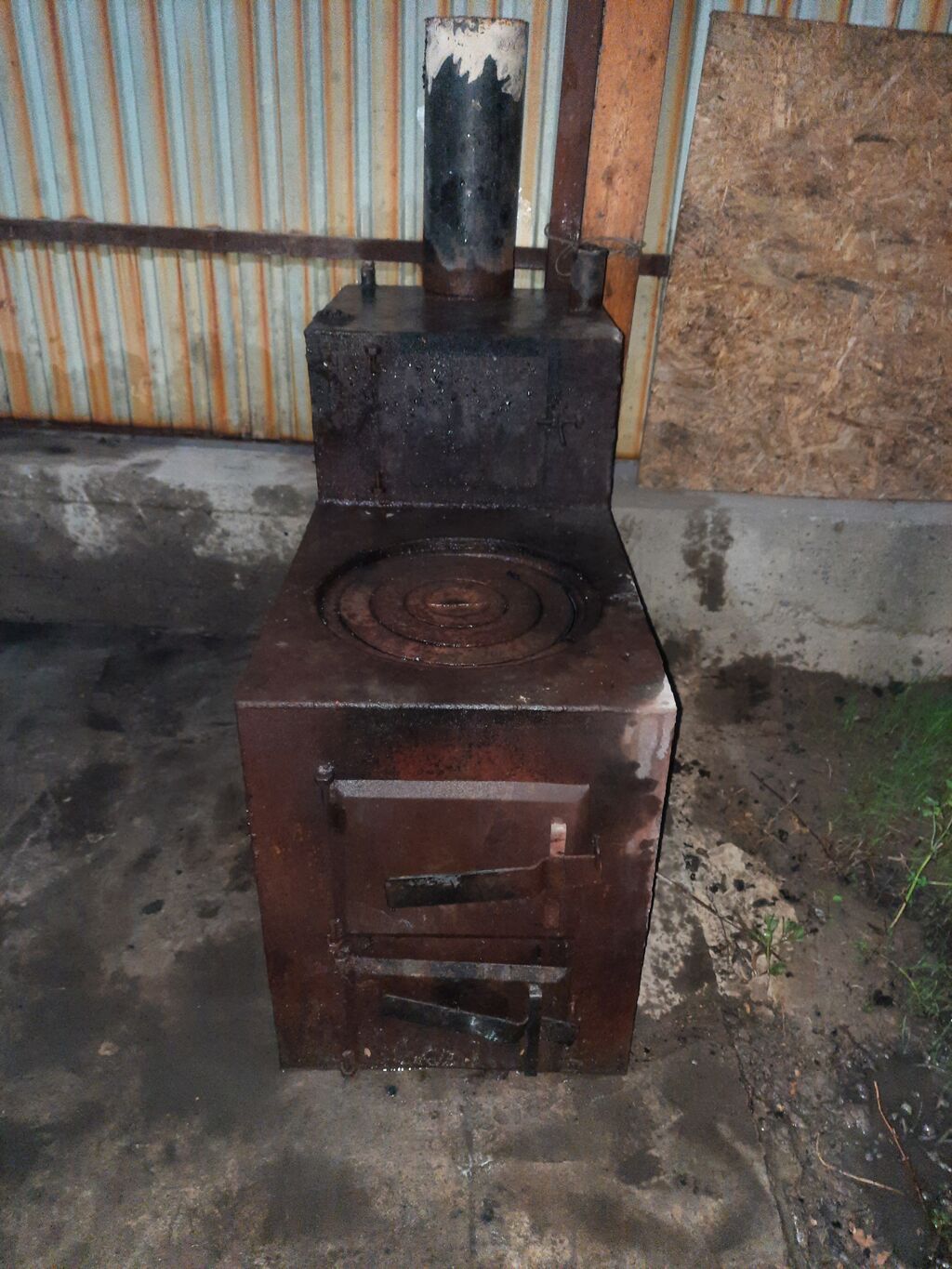 Продам металлическую печь-буржуйку с варочной панелью: фото 2