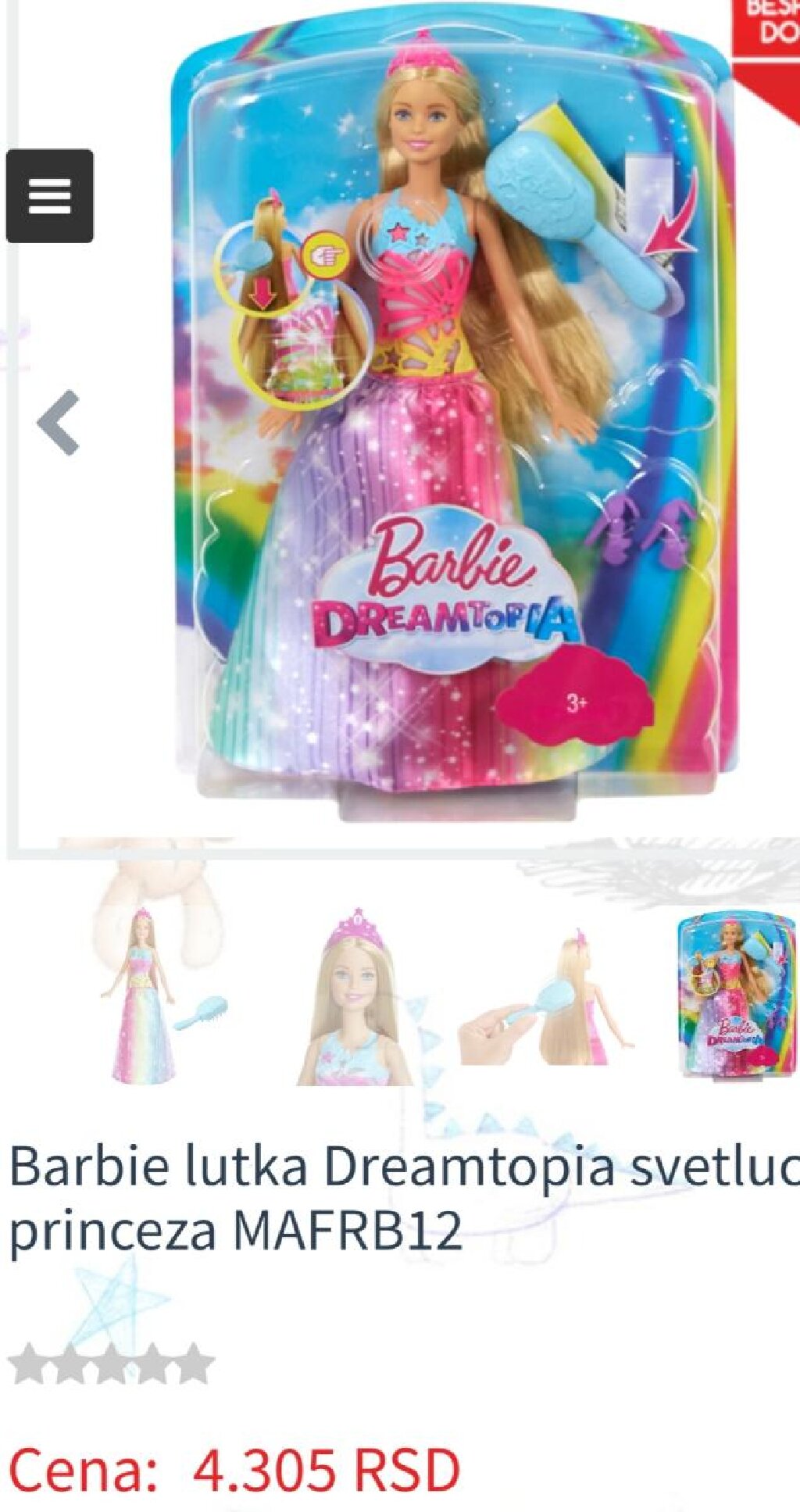 barbie dreamtopia cena