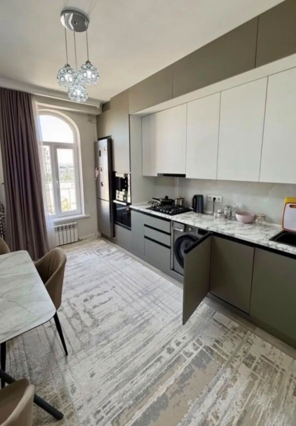 1 комната, 46 м², Асанбай мкр Элитка, 10 этаж, Дизайнерский ремонт: фото 2