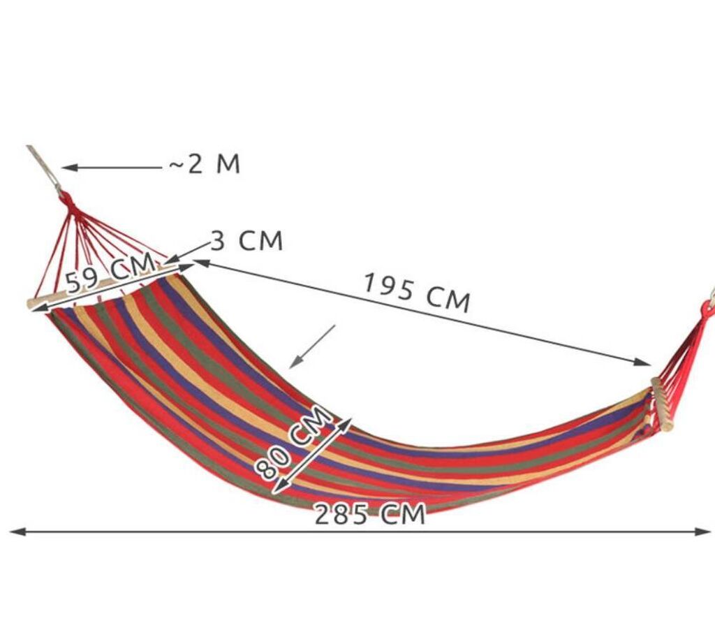 Как повесить гамак на даче размеры