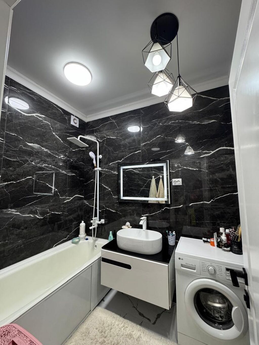 3 комнаты, 90 м², Асанбай мкр Элитка, 6 этаж, Евроремонт: фото 8
