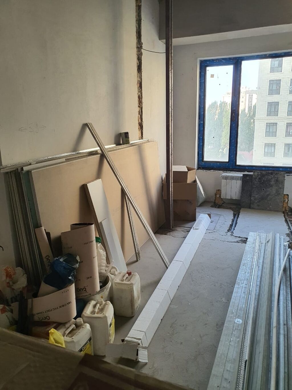 Студия, 40 м², Ак-Кеме Элитка, 6 этаж, ПСО (под самоотделку): фото 8