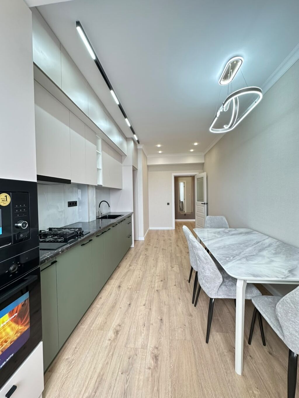 2 комнаты, 66 м², Кок-Жар мкр Элитка, 8 этаж, Дизайнерский ремонт: фото 6