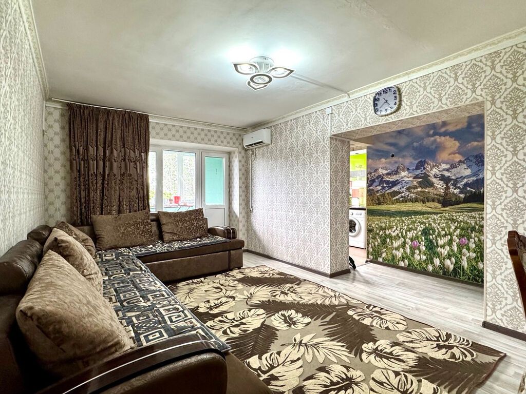 2 комнаты, 49 м², Ак-Кеме (старый аэропорт) Индивидуалка, 4 этаж, Косметический ремонт: фото 3