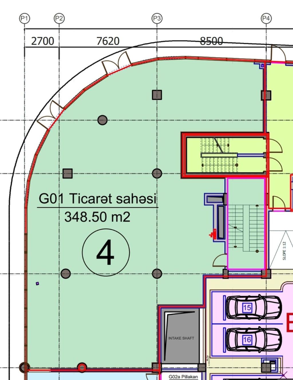 Ağ şəhərin mərkəzində premium kompleksin birinci xəttində, əsas yola